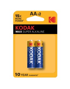 Батарейка Мax АА пальчиковая LR6 1 5 В 2 шт Б0005131 Kodak