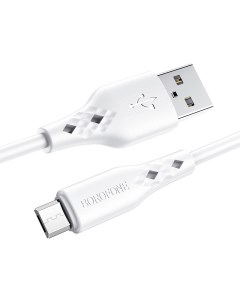 Кабель micro usb usb BX48m 1 м белый Borofone