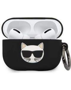 Чехол Silicone Case для AirPods Pro Black Karl lagerfeld