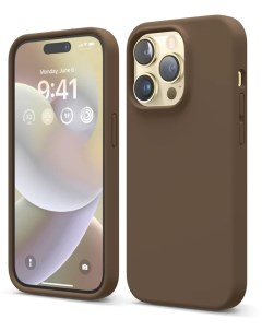 Чехол Liquid Soft Silicone Case для iPhone 14 Pro Max Brown Elago