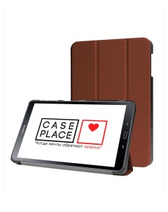 Чехол книжка на планшет Samsung Galaxy Tab A 10 1 T585 T580 коричневый Case place