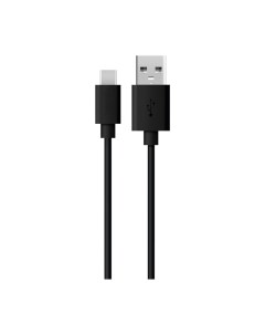 Кабель USB Type C 1м EV CAB A C 1 RND Black черный Everstone