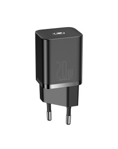 Сетевое зарядное устройство Super Si Quick Charger 1C 20W EU Black CCSUP B01 Baseus