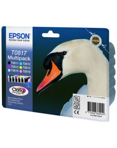 Картридж для струйного принтера T0817 С13T11174A10 цветной оригинал Epson