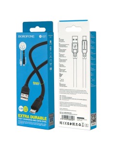 Кабель BX81 USB Type C 1M 3A черный Borofone