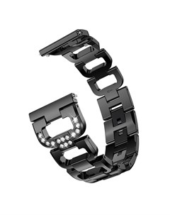 Металлический ремешок со стразами 20 мм для Samsung Galaxy Watch 42mm черный Grand price