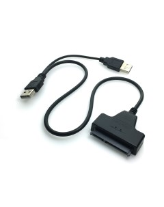 Адаптер 2xUSB A SATA 7 15 pin IDE M F 0 4м Black PAUB023 Espada