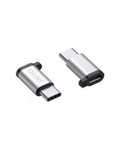 Переходник AD01 TYPE C TO MICRO USB серебристый PRAD01TMSR Péro