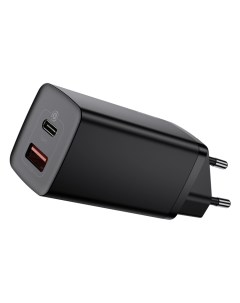 Сетевое зарядное устройство GaN2 Lite Quick Charger C U 65W EU CCGAN2L B01 Чёрный Baseus