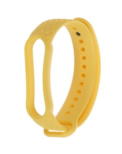 Ремешок для Mi Band 5 6 Silicone Waffle Yellow ZBS W XIMB5 YEL Zibelino