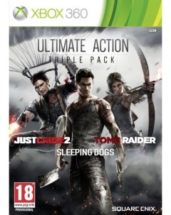 Игра Ultimate Action Triple Pack Just Cause 2 Sl Dogs T Raider для Microsoft Xbox 360 Square enix