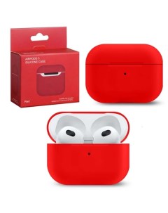 Чехол для AirPods 3 Silicone red Nobrand