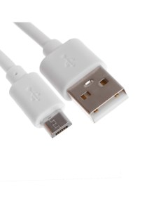 Кабель MC 01 Micro USB USB 2 А 1 м PVC оплетка белый Maxvi