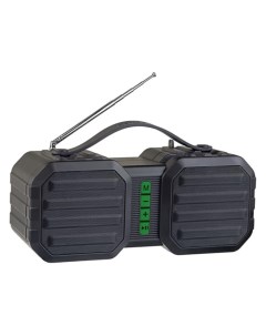 Портативная акустика Perfeo Stand черно зеленая Bluetooth FM microSD AUX 3 5 10 Вт 2400 Nobrand