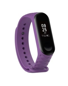 Ремешок Xiaomi Mi Band 3 Mi Band 4 ребристый фиолетовый Promise mobie