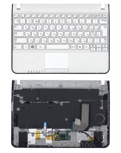 Клавиатура для ноутбука Samsung N210 N220 топ панель белая Оем