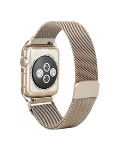 Ремешок Apple Watch 44 mm Металл one body Milanese loop бежевый Unknown