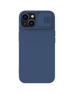 Чехол CamShield Silky Silicone Case для iPhone 14 темно синий Nillkin