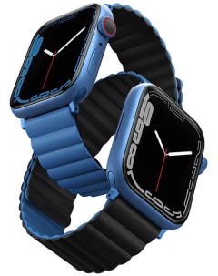 Ремешок Revix reversible Magnetic для Apple Watch 45 44 42 мм Blue Black Uniq