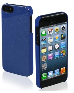 Чехол для Iphone 5 5S SE синий с блестками Sbs