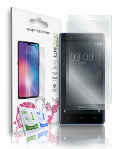Защитное стекло для Nokia 3 на плоскую часть экрана Комплект 2 шт 83115 Luxcase