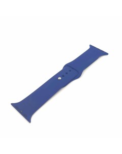 Ремешок силиконовый для часов Apple Watch 42 44 темно синий Aks-guard