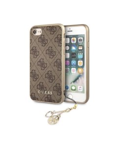 Чехол Guess 4G Charms collection iPhone 7 8 SE 2020 Коричневый Cg mobile