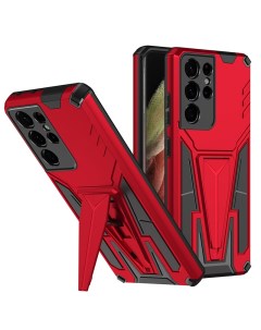 Чехол Rack Case для Samsung Galaxy S21 Ultra красный Black panther