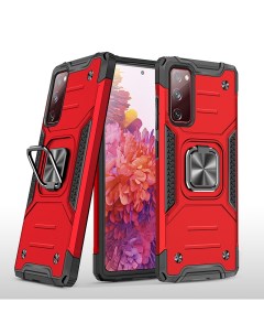 Противоударный чехол Legion Case для Samsung Galaxy S20 FE красный Black panther