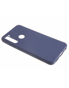 Силиконовый чехол TPU Case матовый Xiaomi Redmi Note 8 синий Pc