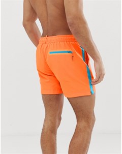 Оранжевые шорты для плавания Superdry