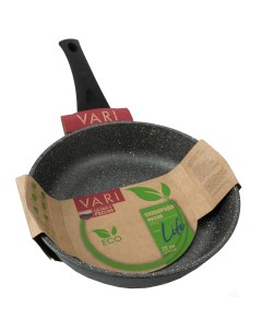 Сковорода литая VARI Life с индукцией LM031122 22см черный камень Vari