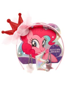 Набор аксессуаров для волос Пинки Пай ободок заколки 3шт My Little Pony Hasbro