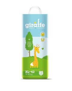 Подгузники Ловулар Giraffe XL 13 18кг 42 шт уп Lovular