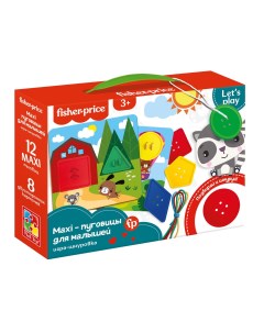 Игра шнуровка Fisher Price Maxi пуговицыVT2905 14 Vladi toys