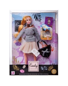 Кукла ABtoys Emily Модница с сумочкой и аксессуарами 30см QJ070 Jiangsu holly everlasting inc.