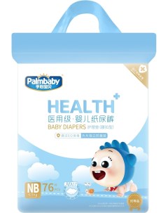 Подгузники детские HEALTH NB до 5 кг 76 шт Palmbaby