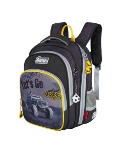 Рюкзак школьный CS23 230 1 серый желтый Across