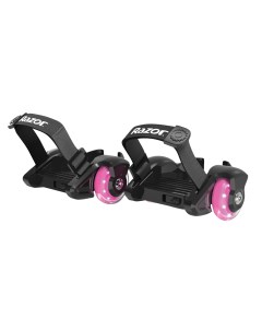Ролики на обувь со светящимися колёсами Jetts Mini универсальные розовый Razor
