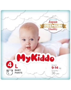 Подгузники трусики Premium размер L 9 14кг 36 шт M20344 Mykiddo