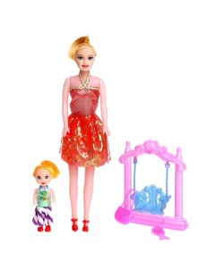 Кукла модель Оля с малышкой с аксессуарами Кнр