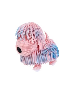 Игрушка Jiggly Pets Щенок Пап розовый перламутр интерактивный ходит 40397 Джигли петс
