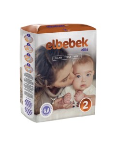 Подгузники детские MINI 3 6 кг большая пачка 72 шт ELB MIN3KG72 Elbebek