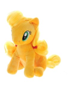 Пони AppleJack мягкая игрушка Пони Волшебная со звуком оранжевый 21 см My little pony