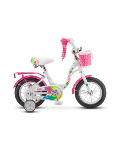 Велосипед 12 Jolly V010 2020 10 белый розовый Stels