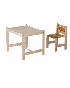 Набор игровой мебели Малыш 2 стол стул столешница бежевая Собаки Гном