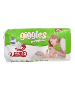 Подгузники PREMIUM Mini 3 6 кг 40 шт Giggles