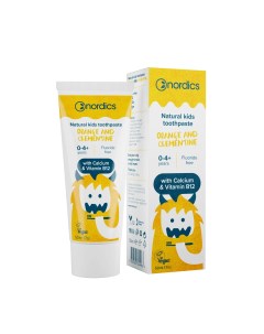 Паста зубная Natural Kids Toothpaste детская orange and clementine 50 мл Nordics