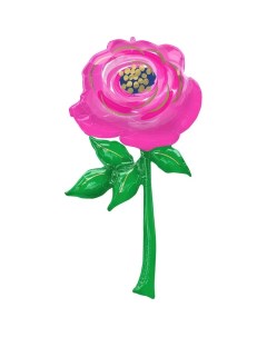 Шар фольгированный 54 Розовая роза Anagram