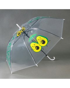 Зонт детский Авокадо полуавтомат прозрачный d 90 см Funny toys